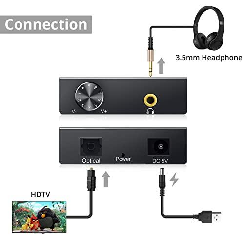 PROZOR 192kHz デジタル to アナログ 音声変換器 光デジタル to 3.5mm音声変換器 音量調整でき 音声アンプチップ搭載 T |  | 05