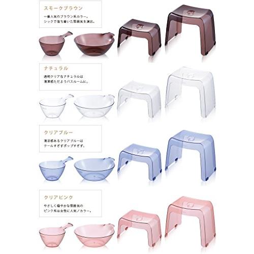 リッチェル 風呂椅子 カラリ 高さ30cm スモークブラウン 日本製 |  | 05