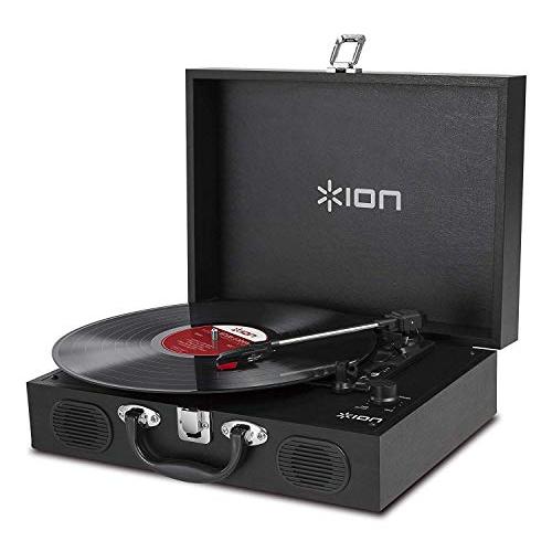 ION Audioアイオンオーディオ ポータブルレコードプレーヤー スーツケース型 スピーカー内蔵持ち運び 電池でも稼働 Vinyl Trans | 