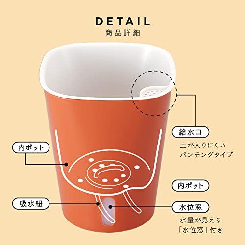 アイメディアAimedia 植木鉢 プランター 自動給水 水やり不要 鉢 5号 家庭菜園 ガーデニング 観葉植物 鉢植え 水受け不要 かしこい植 |  | 03