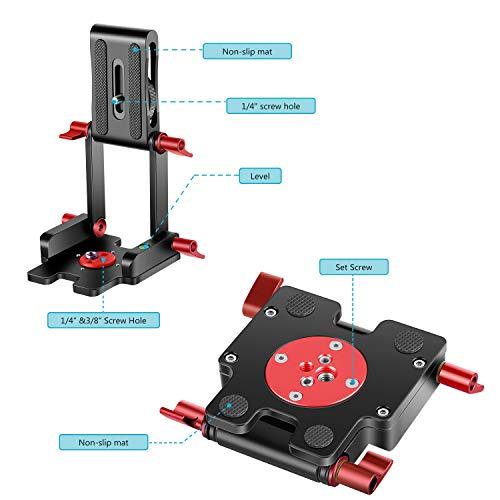 NEEWER アップグレードZ型フレックスチルトヘッド Zタイプ三脚ヘッド 4つの調整/固定ノブ クイックリリースプレートとスピリットレベル付き |  | 02