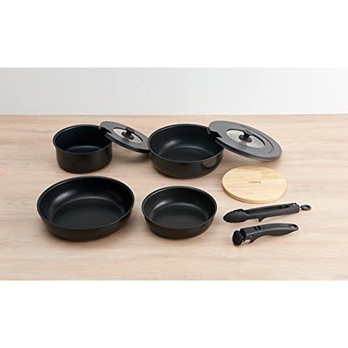 サーモス デュラブルシリーズ 取っ手のとれるフライパン9点