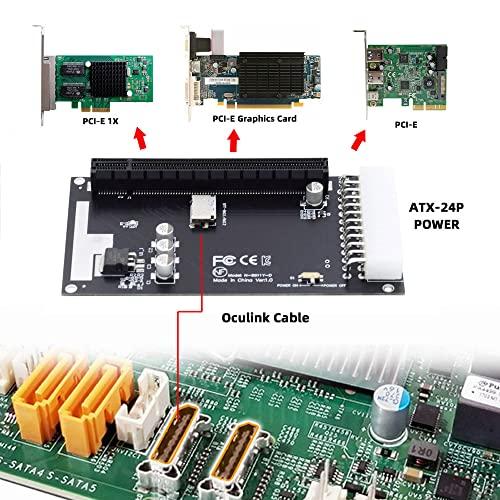 Cablecc 4x oculink sff-8612 sff-8611からPCie pci-express 16xアダプターとメインボードグラ |  | 06