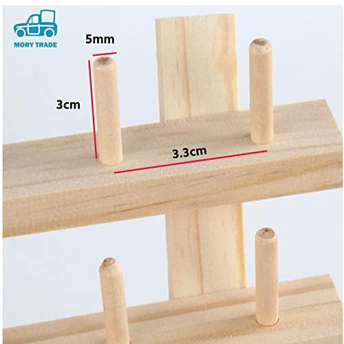 morytrade 糸巻ラック ミシン糸 刺繍糸 糸立て 台 木製 ラック 収納 スタンド 60本 |  | 07