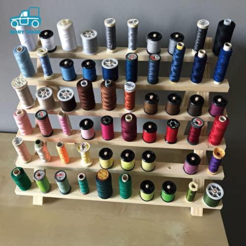 morytrade 糸巻ラック ミシン糸 刺繍糸 糸立て 台 木製 ラック 収納 スタンド 60本 |  | 08