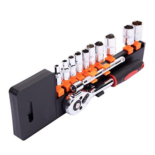 HFSR 12 PCS インパクトソケット ソケットレンチセット 六角 ソケット 差込角6.35mm1/4 車両整備 修理 自動車 | 