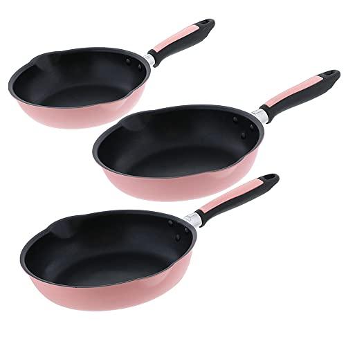 ベストコ フライパン 24cm ピンク 軽わざパン ふっ素樹脂加工 IH ガス火 オール熱源対応 両口 NQ-0092 カリーノ |  | 04