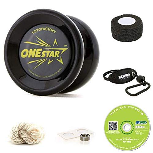 ヨーヨー ワンスター 初心者向けDVD付 ヨーヨーファクトリー スターターセット・クリアブラック | 