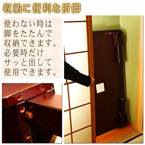 不二貿易 座卓 テーブル 折りたたみ 幅150×奥行75×高さ34cm ブラウン 和室用 ローテーブル 天然木使用 来客用 72972 |  | 09