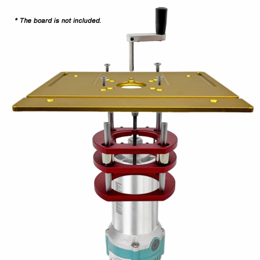 Weytoll ルーターリフト 直径 64-66mm 51mm高さ調節可能 リフティング ルーター リフト 彫刻 トリミング マシン テーブル |  | 06