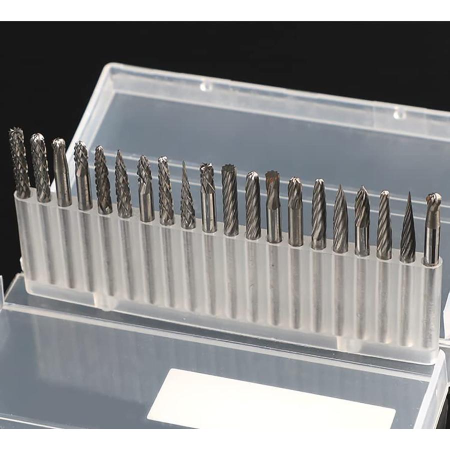 GOOMAND 20本セット 超硬刃 リュータービット 3mm軸 刃幅3mm タングステンバー ロータリー工具 |  | 08