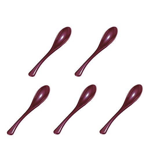 若泉漆器 割烹漆器 朱かゆスプーン 5本組1-772-31 | 