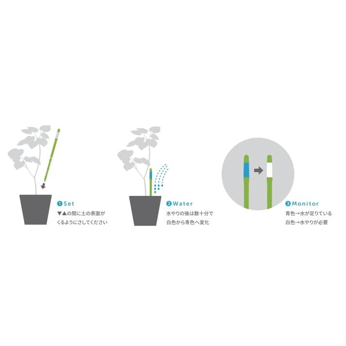 SUStee 水やりチェッカー Mサイズ ブラック 2本パック |  | 04