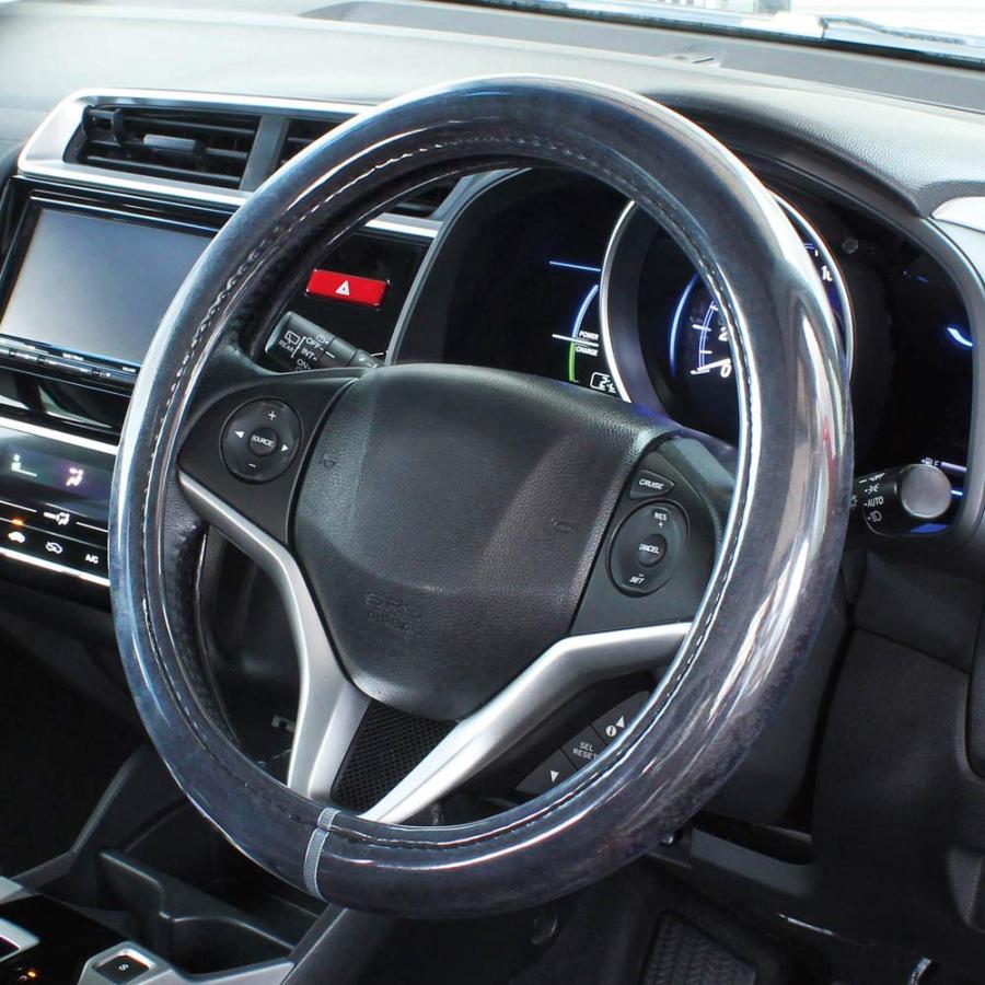 槌屋ヤックTsuchiya Yac 車内用品 ハンドルカバー かぽっとハンドルカバー 超太巻きモケット ブラック Sサイズ KC-B106 |  | 01