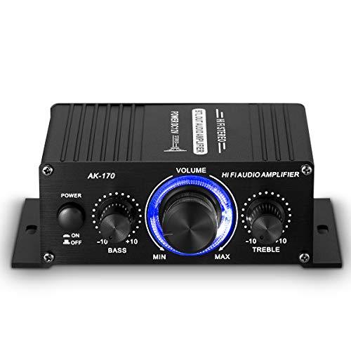 AK-170 ステレオ オートバイ デジタルパワーアンプ 小型 ステレオパワーアンプ 電源アダプター非付属 |  | 01