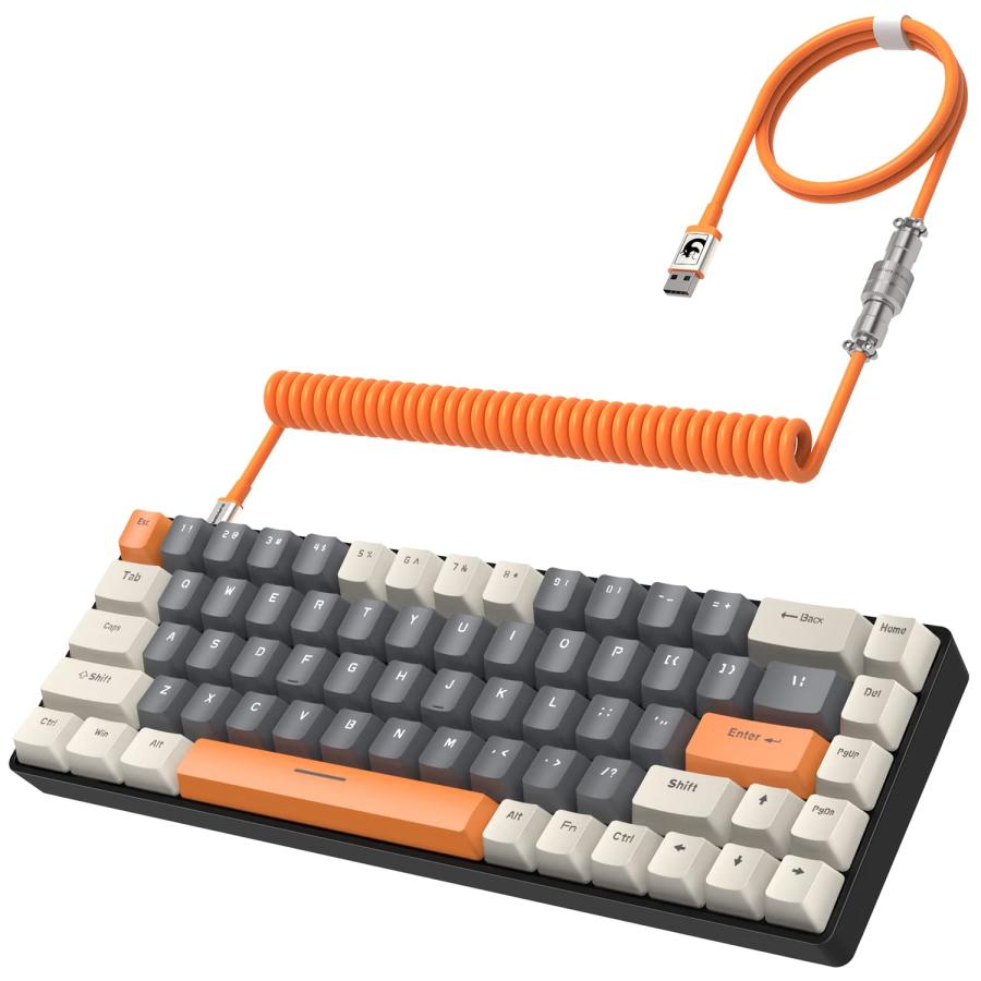 T8 有線 65% メカニカルゲーミングキーボード RGB LED バック