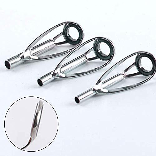 LNJLQW トップガイド ロッドガイド ステンレス 釣り竿 穂先 ロッドの修理 交換 釣竿 30点セット |  | 04