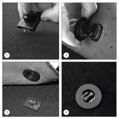 KDSSYFT 車用 フロアマット 固定クリップ 4個セット 汎用 ユニバーサルカー 車のフロアマットクリップ 滑り防止 フロアマット ストッパ |  | 03