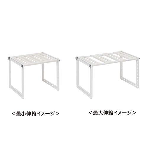 Belca 日本製 ランドリー収納 洗面下フリーラック 伸縮タイプ Sサイズ 幅33~50×奥行30.3×高さ30.7cm ホワイト SSR-S |  | 03