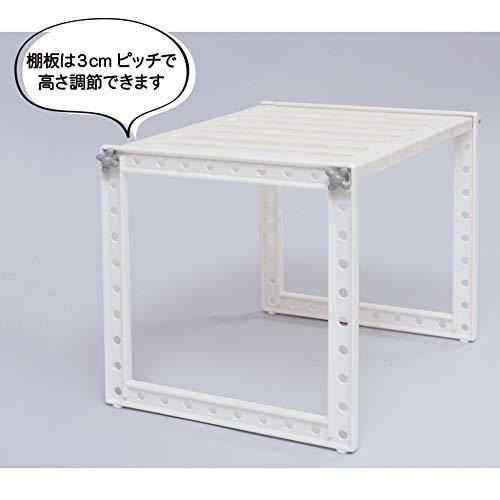 Belca 日本製 ランドリー収納 洗面下フリーラック 伸縮タイプ Sサイズ 幅33~50×奥行30.3×高さ30.7cm ホワイト SSR-S |  | 04