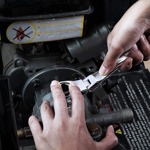 Korekaou フレックスラチェットレンチ 8/9/10/11/12/13/14/15/16/17/18/19mm 両用ヘッド 180°角度調 |  | 05