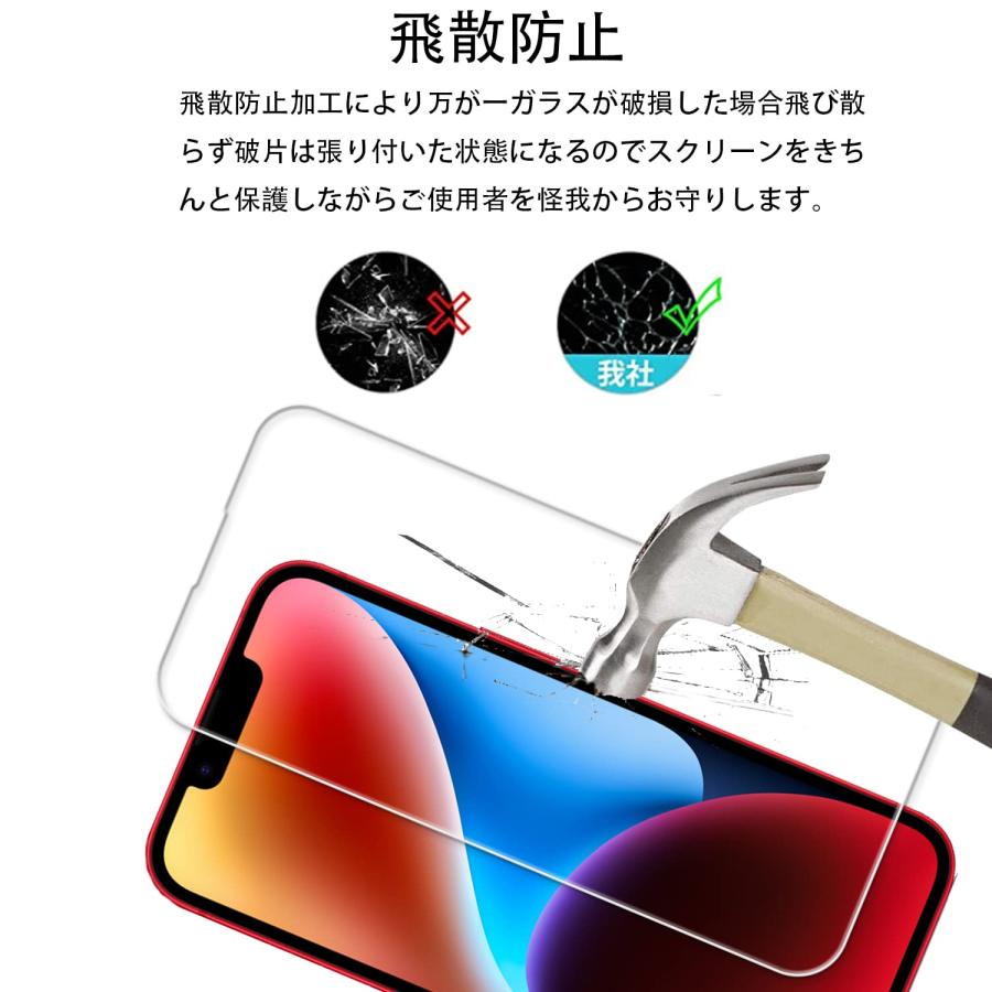 2+2枚セットKPNS 日本素材製 強化ガラス iphone14 用 ガラスフィルム カメラフィルム カバー 保護フィルム |  | 03