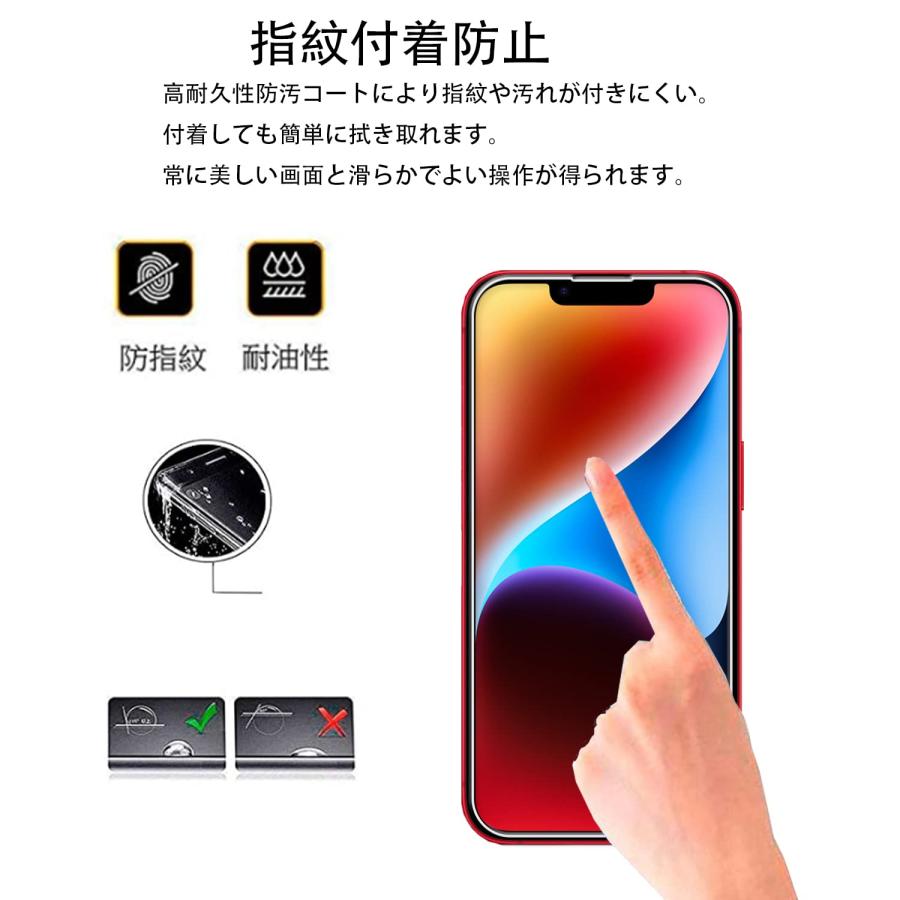 2+2枚セットKPNS 日本素材製 強化ガラス iphone14 用 ガラスフィルム カメラフィルム カバー 保護フィルム |  | 07