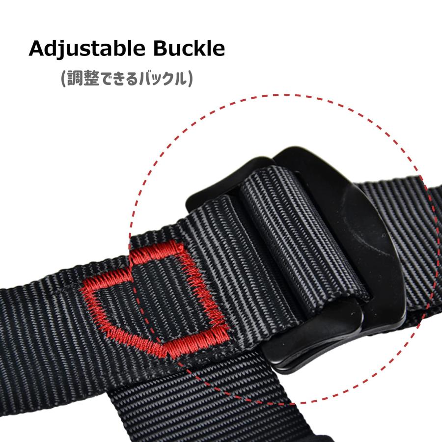 Azarxis クライミングハーネス 安全ハーネス ロッククライミング 登山安全ベルト 半身ハーネス ギアランク 高強度 調節可能 レスキュー |  | 03