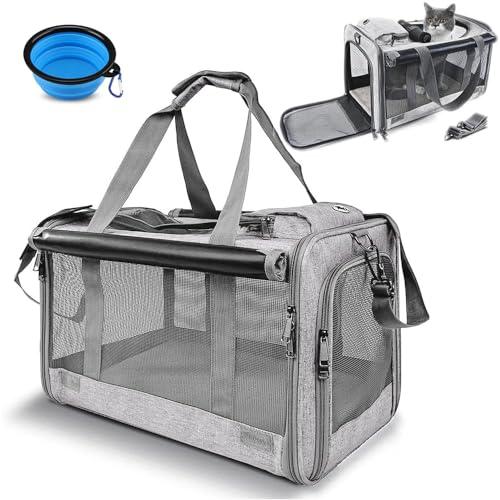 Aikenn キャリー バッグ ペットキャリー バッグ 4way 通気性 持ち運び 手提げ ショルダー 猫用・小型犬 リュック 猫犬兼用 折りた | 