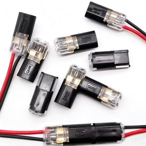 YINKE 配線コネクター 30個セット 接続端子 2針低圧汎用コネクタ 18-22AWG対応 差し込み型電線コネクタ 簡単配線 簡単に速く配線 |  | 03