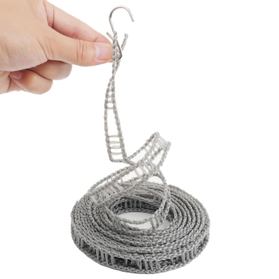 AMUU 洗濯ロープ 旅行 洗濯物干し ロープ 2本入 約5m ランドリーロープ 防風 乾燥ロープ を掛けられるスリット付 ストップ 携帯便利 |  | 04