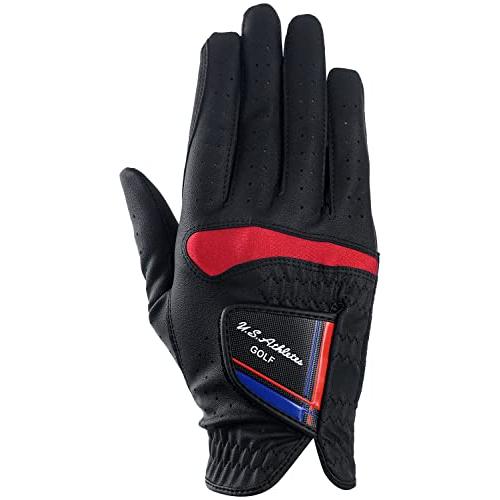 レザックスLEZAX U.S.Athletes ゴルフグローブ メンズ 右手用 ブラック Lサイズ USGL-3654 | 