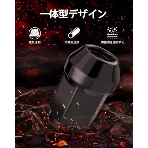 GAsupply ホイールナット M12 x P1.5 テーパー座60° 長さ35mm スチール製 ラグナット 19HEX マツダ・ダイハツ・三 |  | 02