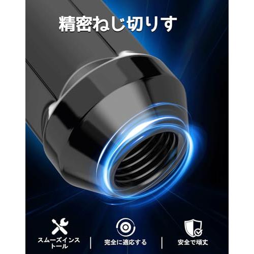 GAsupply ホイールナット M12 x P1.5 テーパー座60° 長さ35mm スチール製 ラグナット 19HEX マツダ・ダイハツ・三 |  | 03