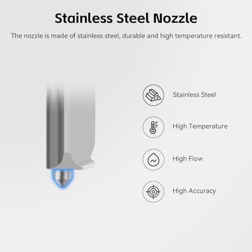 【互換品】 UniTak3D Bamboo Lab A1/A1miniホットエンド0.2mm高温＆高速ステンレスノズル+加熱ブロック統合された構造 B |  | 02