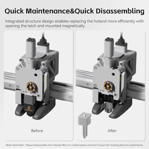 【互換品】 UniTak3D Bamboo Lab A1/A1miniホットエンド0.2mm高温＆高速ステンレスノズル+加熱ブロック統合された構造 B |  | 05