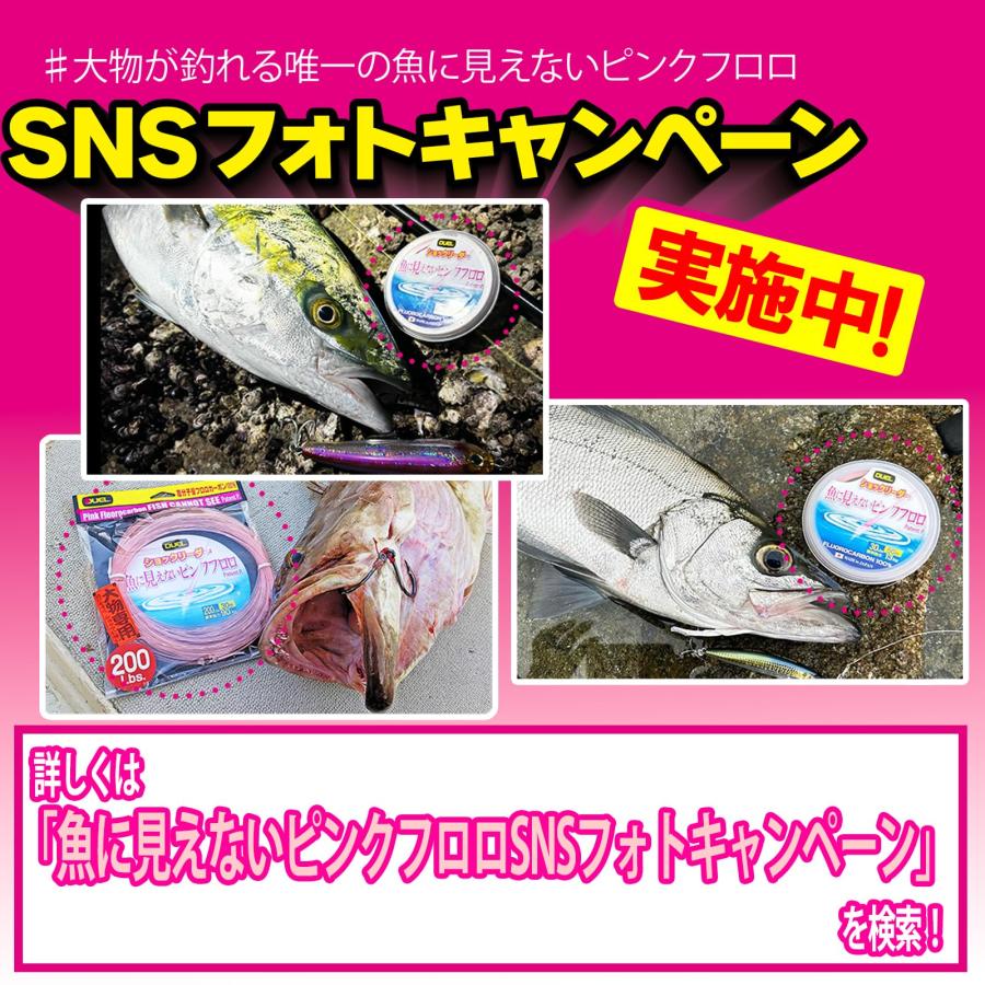 DUELデュエル 魚に見えないピンクフロロ 船ハリス 100m 2号 |  | 01