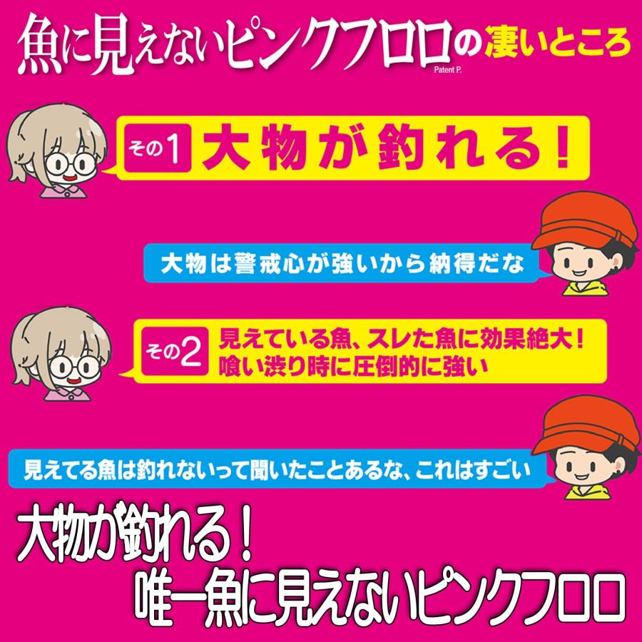 DUELデュエル 魚に見えないピンクフロロ 船ハリス 100m 2号 |  | 02