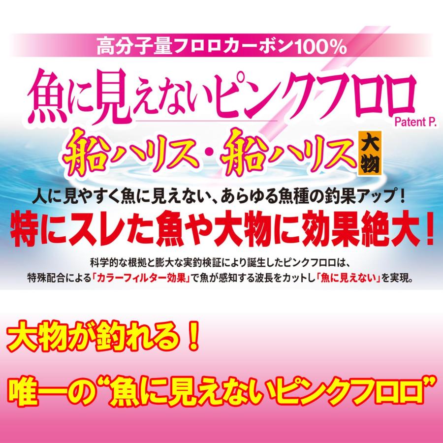 DUELデュエル 魚に見えないピンクフロロ 船ハリス 100m 2号 |  | 03