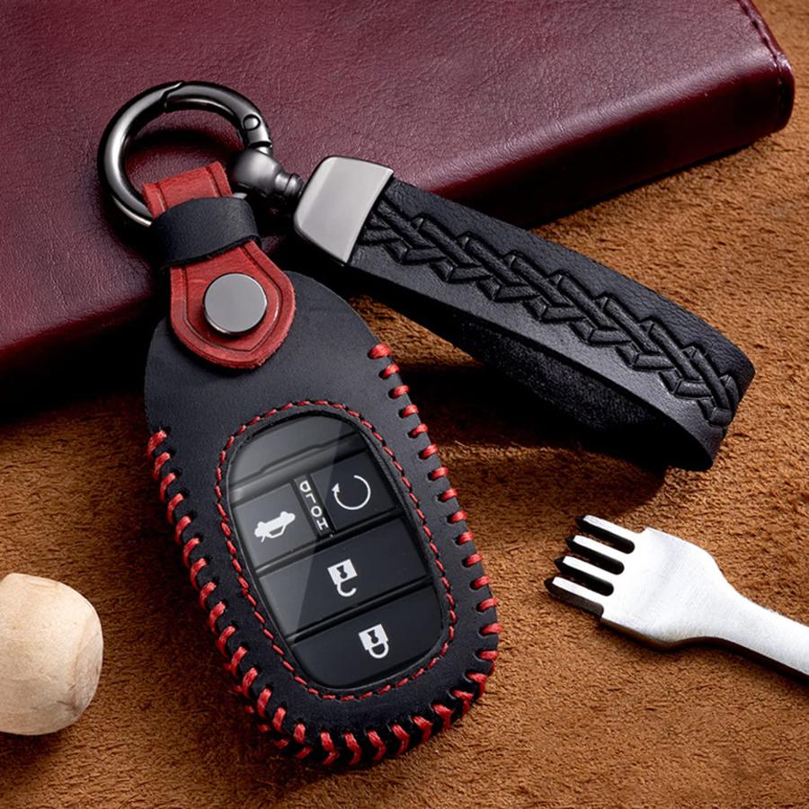 Fucaten 適合 ホンダ キーケース キーカバー キーホルダー 新型ヴェゼル RV系 ステップワゴン スパーダ シビック ハッチバック FL | 
