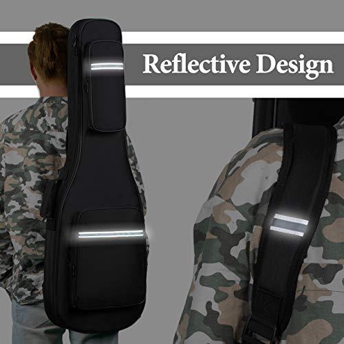 CAHAYA ギターケース 軽量 エレキギター ソフト ケース 12mmスポンジ