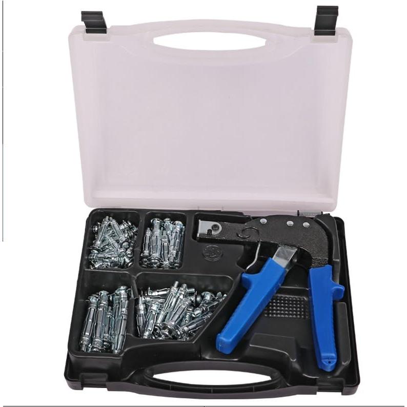 YWHWLX ボードアンカー設置道具 73点セット M4/M5 ネジ固定工具中空壁用アンカー 石膏ボード ネジ固定設定ツール 中空壁用アンカーガ |  | 01