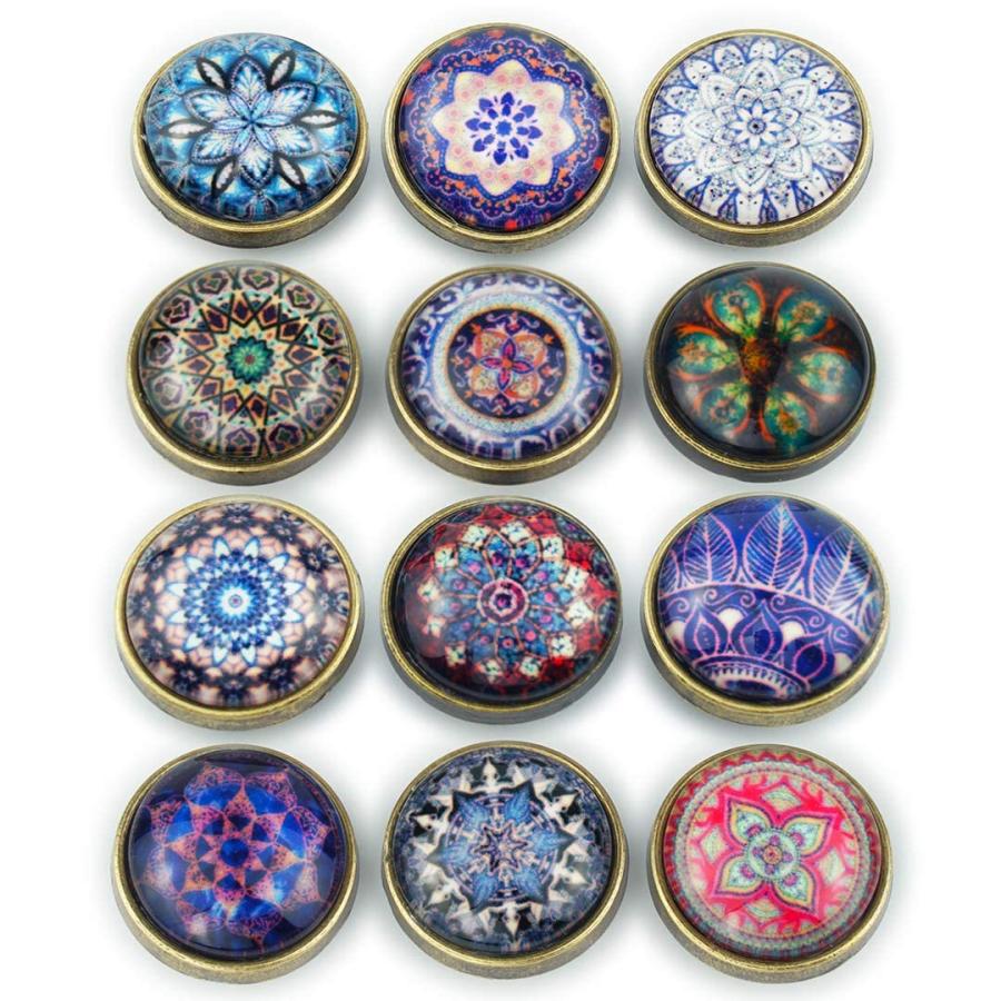 バネホック 飾りボタン 16mm 633型 レザークラフト ハンドメイド Aセット・12個 | 