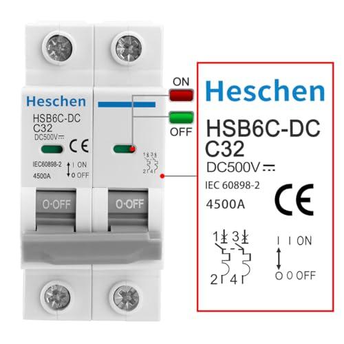 Heschen DC ミニチュアサーキットブレーカー HSB6C-DC 2 極 DC500V 32A 太陽光発電サーキットブレーカー 太陽光発電 |  | 04