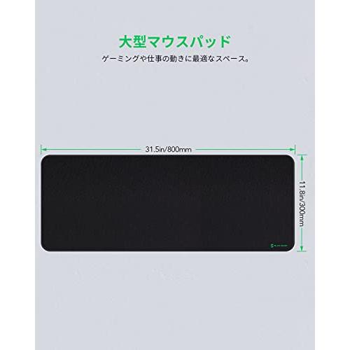 マウスパッド Black Shark ゲーミングマウスパッド 大型 80 × 30 cm キーボードパッド 防水防塵 高耐久性 PC デスクマッ |  | 03