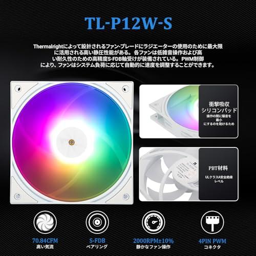 THERMALRIGHT FW PRO 360 ARGBホワイトCPU AIOクーラー、320 * 320解像度のIPS液晶画面、AM5&Int |  | 05