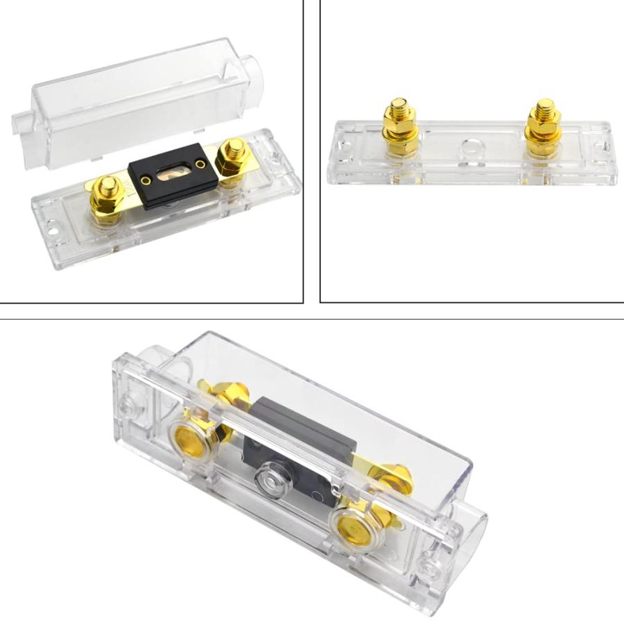 WMYCONGCONG 車 100A ANLヒューズ付きANLヒューズホルダー 0/2/4ゲージ 自動車 バイク カーオーディオアンプ用、金メッ |  | 05