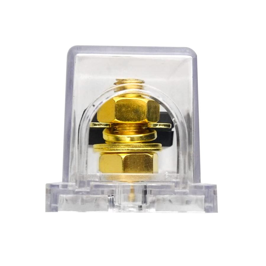 WMYCONGCONG 車 100A ANLヒューズ付きANLヒューズホルダー 0/2/4ゲージ 自動車 バイク カーオーディオアンプ用、金メッ |  | 06