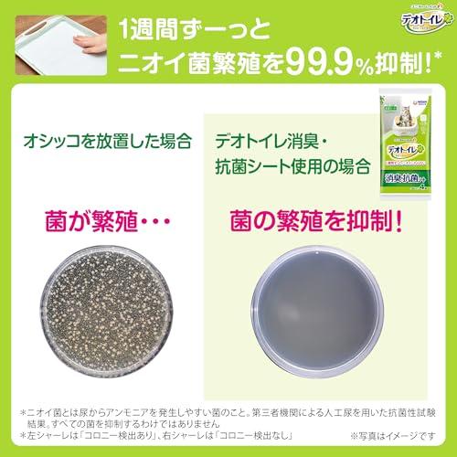 無菌レベルでニオわないデオトイレ 消臭・抗菌シート 複数ねこ用 17枚 猫用システムトイレシート システムトイレ 猫用 |  | 04