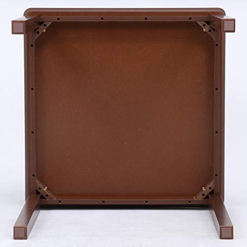 不二貿易 ダイニングテーブル 2人用 幅75×奥行75×高さ71cm ブラウン 食卓 テーブル 木目調 脚部のみ天然木 組み立て モルト 9881 |  | 11